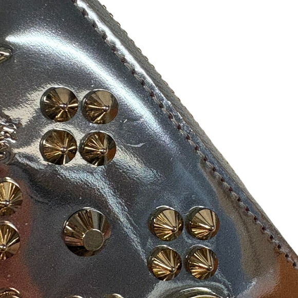 Christian Louboutin Panettone Lockstud Zip Around Wallet Card Coin Multicolor - Picture 7 of 11